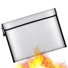 Custom Logo Heat-Proof Aluminum No-Itchy Silicone Waterproof Fireproof Bag for Document Paper File Jewelry Safe